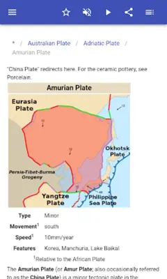 Lithospheric plates android App screenshot 11