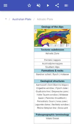 Lithospheric plates android App screenshot 12