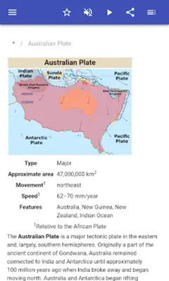 Lithospheric plates android App screenshot 13