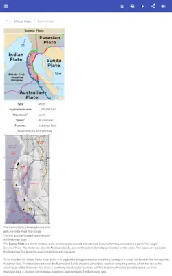 Lithospheric plates android App screenshot 2