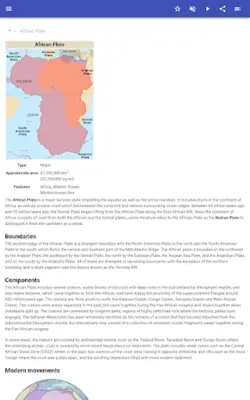 Lithospheric plates android App screenshot 3